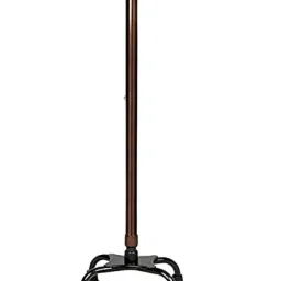 Alumunium Premium height adjustable 4 leg Walking Stick for old age peoplews 49 Walking Stick-image-34