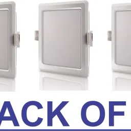 8 watt Square Led panel Size 4 Inch Pack of 3 Recessed Ceiling Lamp-31