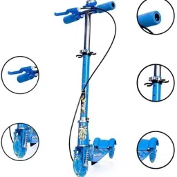 countrylink Road Runner Scooter Hight Adjustable and Foldable,LED Light In Wheels With Bell image 2