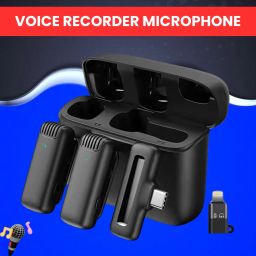 J13 Wireless Microphone, Noise Reduction Mic with Charging Case for VloggingC117 Microphone-image-67