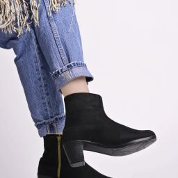 Smart Casual Black Boots For Women & Girls Boots For Women-6