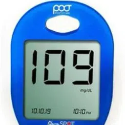 point of care Gluco (Model-PGS-10) Spot With Biosensor Ejection Alternate Site Testing Meter Glucometer image 2