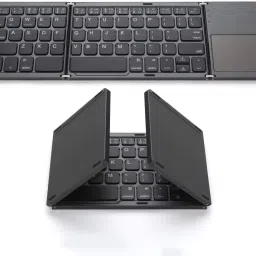 RuhZa Foldable Bluetooth Keyboard with Touchpad Portable Wireless Keyboard Laptop Keyboard Replacement Key-8