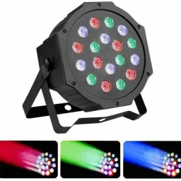 kavyara RGB PAR Light 18 LED | Club Stage DJ Disco Light | DMX & Remote Controlled Shower Laser Light image 2