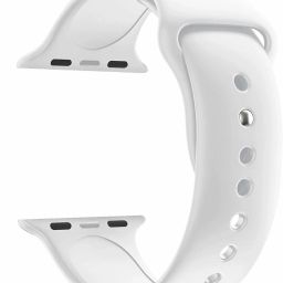 TINGTONG Soft Silicone Sport 42mm/44mm White Smart Watch Strap-image-37