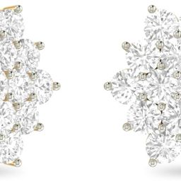 PC Jeweller The Ayati Yellow Gold 18kt Diamond Stud Earring-image-3