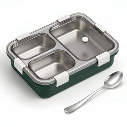Stainless Steel 3 Containers Lunch Box-image-108