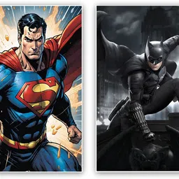 art recall Batman and superman poster Photographic Paper-picture-37