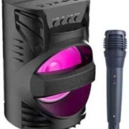 ROAR OZG_417E_LZ 4104||WS-04|| Karaoke Speaker With Mic Super Bass Bluetooth Wireless Portable compatiable With all smart phones || Karaoke Bluetooth speaker with SD card and USB slot Wireless Bluetooth Multimedia Speaker || Wireless Speaker Ultra Loud Stereo sound || Bluetooth Speaker for Desktop PC|| Bluetooth Speaker Home Audio|| Perfect for home DJ audio player and DJ for outdoor activities || FM , Aux, TF, Speaker Phone / Wireless Speaker Compatible with all your devices. 15 W Bluetooth Tower Speaker-16