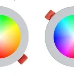 cosas 9 Watts 7-in-1 Multicolor Round Led Conceal Down Light Pack of 2 Ceiling Light Chandelier Ceiling Lamp image 3
