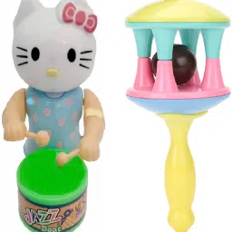 KITTYT Drummer Toy for Toddler Kids Birthday Gift Musical Ding Dong Rattle Toy Rattle-picture-21