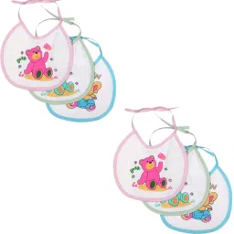 Premium Super Soft Cotton Bibs Multi Colour and Multi Design (Pack of 6)-image-14