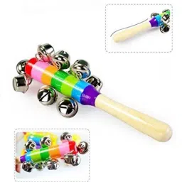 Wooden Colorful Handle Jingle Bell Rattle Toy for Kids ( Jhunjuna ) Rattle-picture-13