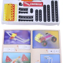 olympia GAMES AND TOYS Basic Techno Mechanical Engineering Educational Toy Kit Constructive Building Blocks and Models Construction Set for Kids Both Boys and Girls (Age 5 to 12, Multicolor) image 3