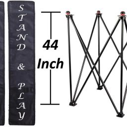 Stand & Play Carrom Board Stand Adjustable For All Size Carrom-In Tetron Cover Carrom Stand-image-75