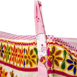a to z hub Soft Cloth Swing New Born Baby Cradle/Ghodiyu/Khoyu Hammock with Mosquito Net image 4