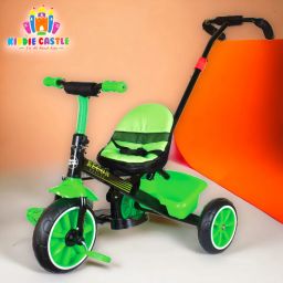 Tricycle With Cushion Seat, Parental Handle and Storage Basket Tricycle-image-7