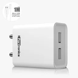 Portronics 12 W Qualcomm 3.0 2.4 A Wall Charger for Mobile with Detachable Cable-image-76