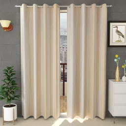 213 cm (7 ft) Polyester Semi Transparent Door Curtain (Pack Of 2)-image-8