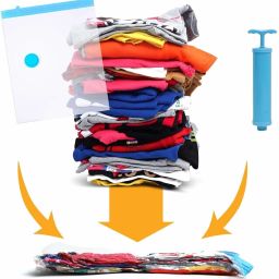 5Pack Vacuum Compression Storage Bags With Pump,Space Saver Sealer Bag M412 Travel Storage Vacuum Bags-image-84