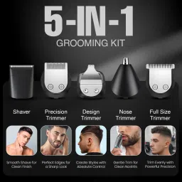 VGR V-108 Professional 10 in 1 Grooming Kit Trimmer 120 minRuntime 7 Length Settings image 4