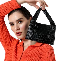 HAUTE SAUCE by Campus Sutra Women Animal Leather Swagger Shoulder Bag with Tasselled-15