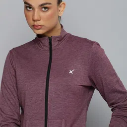 HRX by Hrithik Roshan Women Mauve Solid Sweatshirts-image-59