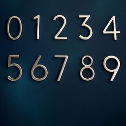 DecorTwist Aurele Stainless Steel Modern House Number 0 Wall Plate-image-26