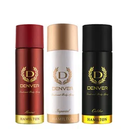Denver Men Set of 3 Body Deodorant Spray 50 ml each - Honour + Caliber + Imperial-59