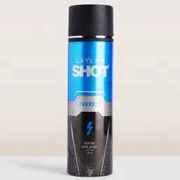 Layerr Wottagirl! Men Shot Perfume Body Spray 120ml - Thunder-21