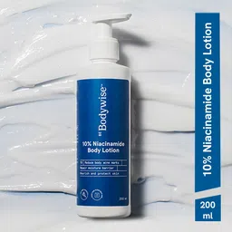Be Bodywise 10% Niacinamide Body Lotion Repairs Skin Barrier & Reduces Acne Marks-200ml-30