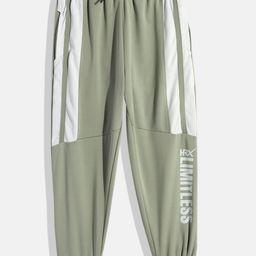 HRX by Hrithik Roshan Boys Typography Printed Rapid-Dry Sports Joggers-image-53