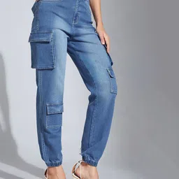 Life With Pockets Women Regular Fit High-Rise Light Fade Stretchable Jeans-image-88