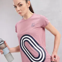 HRX by Hrithik Roshan Printed Drop-Shoulder Sleeves Rapid-Dry Running T-shirt-image-86