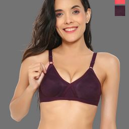 Aimly Pack Of 3 Medium Coverage Non-Padded Cotton T-shirt Bra With All Day Comfort-picture-11