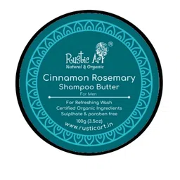 Rustic Art Cinnamon Rosemary Shampoo Butter - 100g image 2