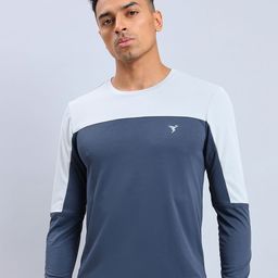 Technosport Rapid Dry Anti Odour Colourblocked Slim Fit Sports T-shirt-image-22