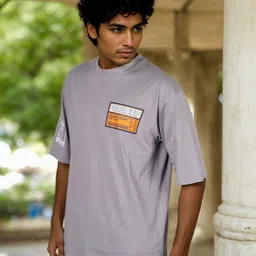 Celio Mumbai Indians Graphic Printed Oversized Cotton T-shirt-image-52