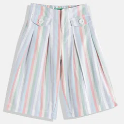 United Colors of Benetton Girls Multi Stripes Pure Cotton Trousers-picture-45