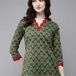Stellaxmi 24 Ethnic Motifs Printed Pure Cotton Kurta with Trousers-picture-52