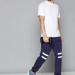 HRX By Hrithik Roshan Training Men Bio-Wash Brand Carrier Track Pants-image-63