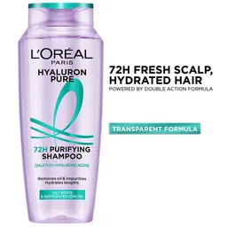 LOreal Paris Hyaluron Pure 72H Purifying Shampoo for Oily Scalp - Dry Hair - 200ml-5