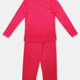 Here&Now X Game Begins Girls Pure Cotton Printed Top with Trousers-image-83