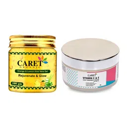 CARET ORGANIC Set Of 2 Aloevera Gel- 100g & Daily Radiance Cream- 50g-4