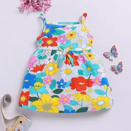 YK X Tinyo Infant Girls Floral Print A-Line Dress-17
