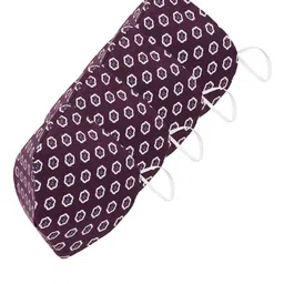 SOJANYA Unisex Pack of 4 Burgundy Printed 3 Ply Reusable Outdoor Fashion Masks-image-53