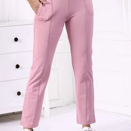 Mlada Women Original Straight Fit Low-Rise Lint Free Trousers-image-98