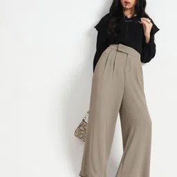 StyleCast X SERA Women Smart Loose Fit High-Rise Pleated Korean Pants-image-86
