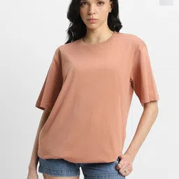 JUNEBERRY Pack Of 2  Round Neck Pure Cotton Oversized T-shirt-image-78