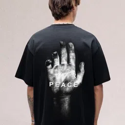 PRONK Men Graphic Printed Round Neck Cotton Oversized T-shirt-picture-45